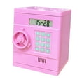 thumbnail image 3 of Alcancía para caja de ahorro creativa con contraseña ATM Banco Juguete para niños Niños rosa, 3 of 9