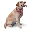 thumbnail image 2 of Naloa Trendy Floral Dog Bandanas 1PC Washable Triangle Dog Scarfs Premium Durable Fabric, for Small Medium Large Dogs and Cats, 2 of 6