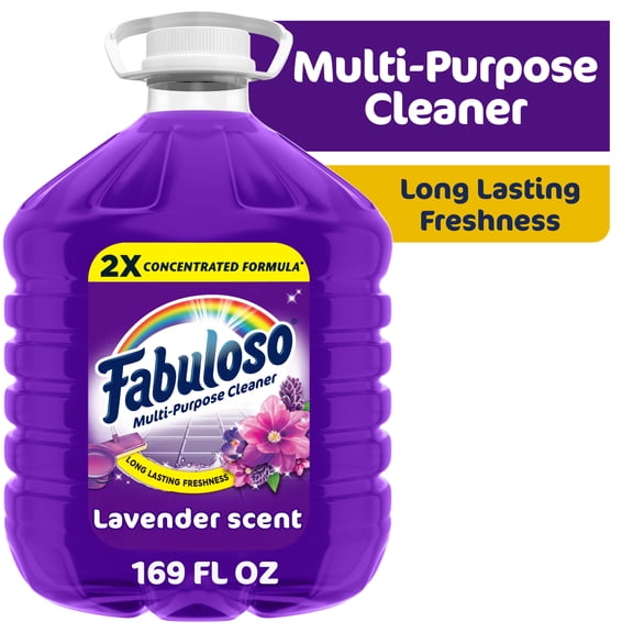 Fabuloso 2X Multi-Purpose Cleaner, No Rinse Floor Cleaner, Lavender Scent, 169 fl oz