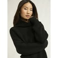thumbnail image 4 of Scoop Women’s Chunky Funnel Neck Sweater, Lightweight, Sizes XS-XXL, 4 of 4
