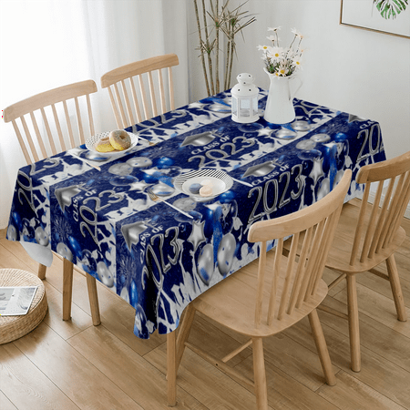 

2023 Graduation DecorationTablecloth Marble Pattern Elastic Edge Can Wipe Indoor/Outdoor Dining Table Cover(#114 S-54x54 )