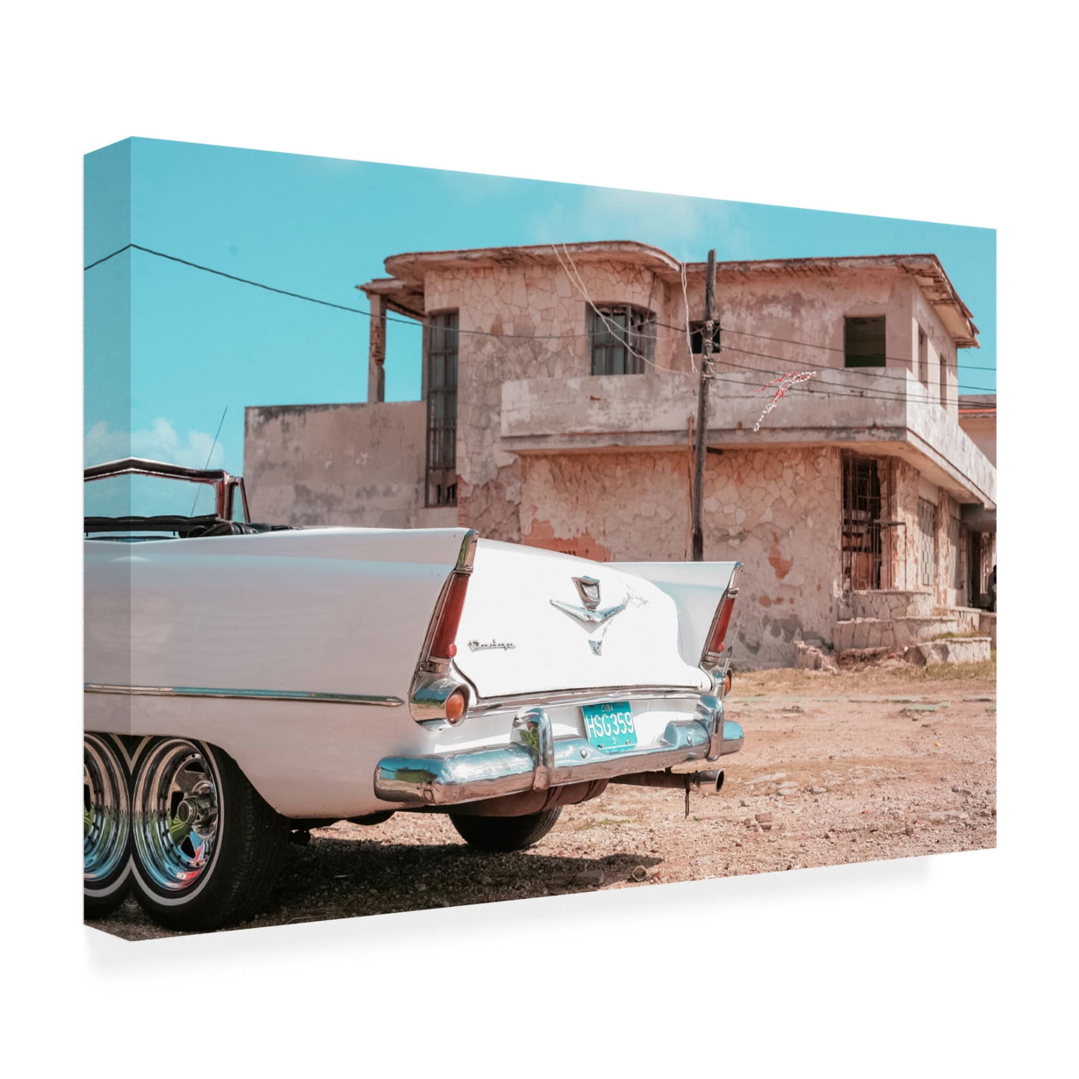 Canvas Wall Art - Alexander Yakovlev 'Old Havana' Wall Art for Living Room, Bedroom, or Office Décor by Trademark Fine Art - 19 x 12 Inches