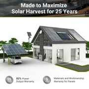 TSP 100W 12 Volt Solar Panel, IP68 Waterproof, 25% High-Efficiency, Pre-drilled Holes Design, Ideal for RV, Marine, Off-Grid System