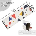 thumbnail image 5 of Yayeee Runner Rug for Bedroom 2'x6' Machine Washable Hallway Non Slip Mat, White Geometric, 5 of 8