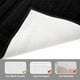 thumbnail image 4 of Juego de alfombras de baño HOMEIDEAS de 3 piezas, supersuaves y absorbentes, color negro, 4 of 8