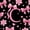 Pink Black C, variant on Erosebridal Pink Bows Girls Twin Comforter Sets,Letter R Monogrammed Bedding Set For Girls Kids,Reversible black,2 Pieces