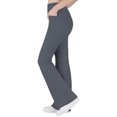 thumbnail image 2 of CCRFTGI Flare Leggings for Kids Girls Size 8 High Waist Yoga Pants Athletic Sports Bell Bottoms Stretchy Running Leggings Gray With Pockets 9-10 Years, 2 of 3