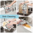 thumbnail image 2 of Kitchen Dish Towels Soft Absorbent Dish Cloths 11"x11" Beautiful Wolves with Feather 6 Packs, 2 of 9