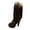 Brown, variant on Gubotare Womens Winter Boots Women's Embroidered Western Cowgirl Boots Low Heel Walking Boots for Ladies (Yellow,6.5)