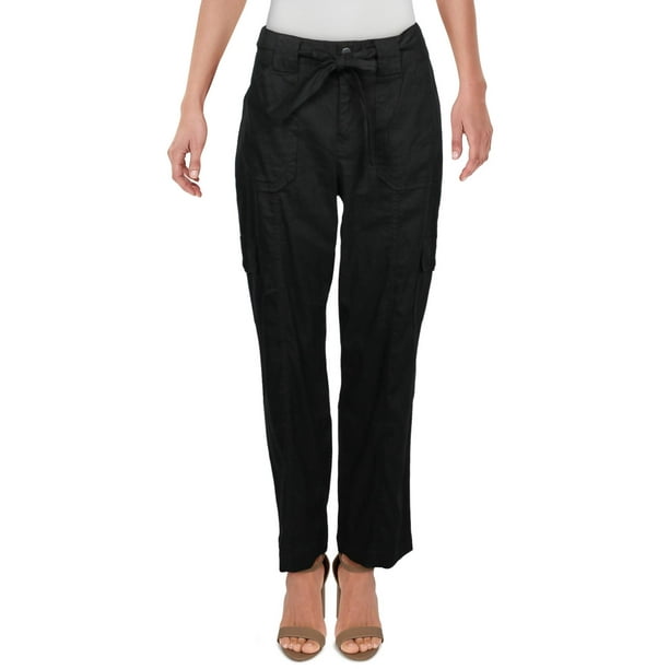 INC - INC Womens Solid Ankle Cargo Pants Black 4 - Walmart.com ...