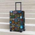 thumbnail image 6 of Logiee Happy Father Day Print Travel Luggage Cover,Suitcase Protector, Washable Elastic Suitcase Baggage Cover,Closure for Wheeled Suitcase Fit 18-32 Inch Luggage-Medium, 6 of 7