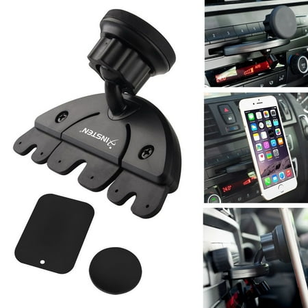 Insten Car CD Slot Magnetic Phone Holder Mount For Apple iPhone 7 6 6S ...