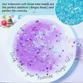 thumbnail image 6 of 90g Deep Sky Blue Bingsu Beads 5.5mm Long Straw Tube Beads Iridescent Crispy Bingsu Beads Lightweight Bingsu Beads Glitter Bingsu Beads for Crunchy Slime Vase Filling DIY Craft Supplies, 6 of 8