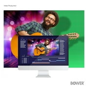 Bower Green Screen Fabric Backdrop for Streaming, Gaming, Broadcasting, and More.
