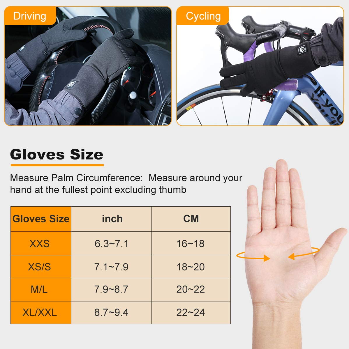 Snow Deer Heated Glove Liners for Men Women,Rechargeable Electric Battery Heating Riding Ski Snowboarding Hiking Cycling Hunting Thin Gloves Hand Warmer Arthritis&Raynaud's