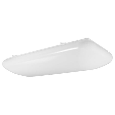 Luxrite 2FT Puff LED Flush Mount Light Fixture, 4000K Cool White, 3500 Lumens, 110-277V, 34W Surface Mount LED Cloud Ceiling Light, Energy Star & ETL Listed, Damp Location