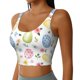 thumbnail image 2 of Balery Easter Egg3 Sujetadores deportivos con espalda cruzada para mujer, acolchados, sin costuras, de alto impacto, ideales para yoga, gimnasio, entrenamiento y fitness.-X-Large, 2 of 8