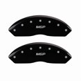thumbnail image 1 of Convient 2006-2006 Jeep Wrangler TJ MGP Caliper Cover Caliper Cover 42014SMGPBK Ensemble de 4; MGP Logo; Revêtement en Poudre; Noir; Aluminium, 1 of 4