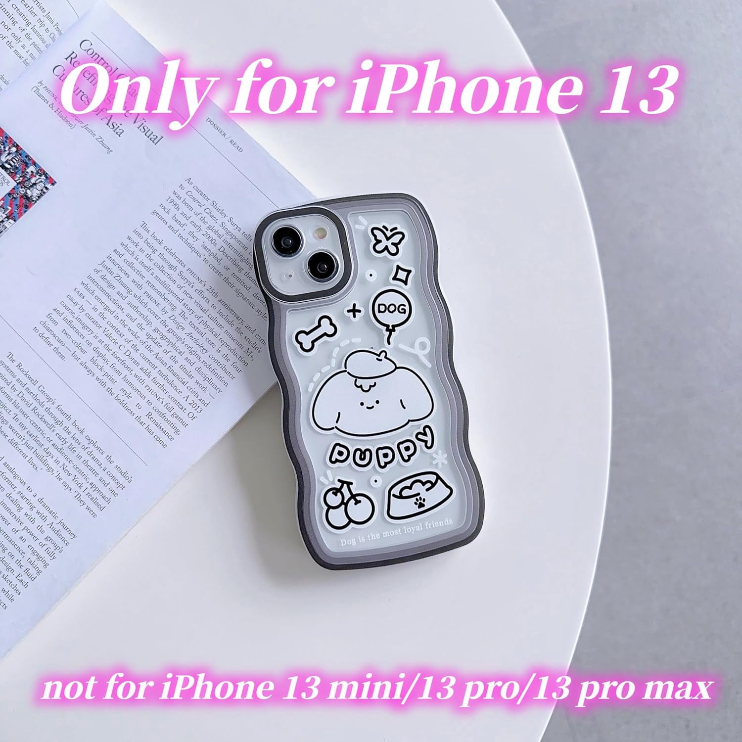 NITITOP Compatible With IPhone 13/14 / 15 Case Clear Cute Sparkly 3D Bow Bling