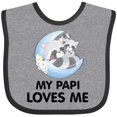 thumbnail image 3 of Inktastic Raccoon My Papi Loves Me Boys or Girls Baby Bib, 3 of 4