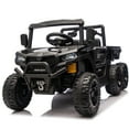 thumbnail image 6 of Ambifirner 24V 440W Kids Electric Dump Truck with 2.4G Remote, 4WD & Six-Wheel Suspension, Bluetooth Music, Upgraded Anti-Collision, for Ages 3-5, 6 of 8