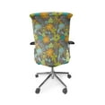 thumbnail image 5 of Ambesonne Floral Office Chair Cover Stretchable High Back, Retro Look Sping Blossoms, Taupe Pale Orange, 5 of 6