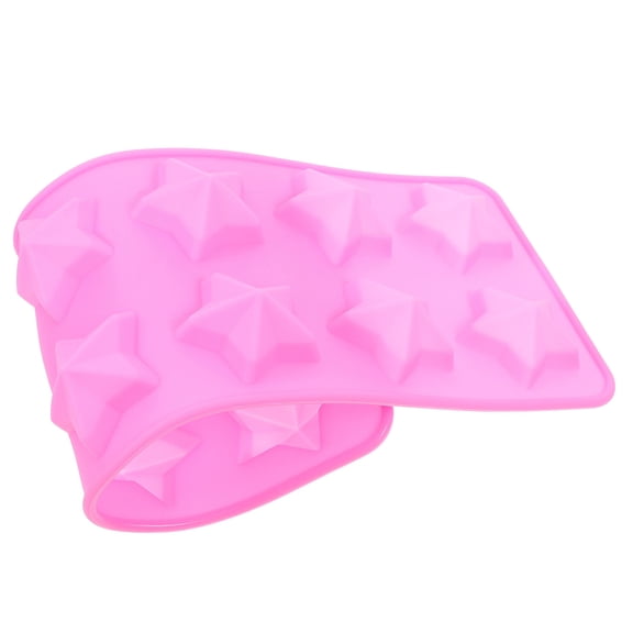 FUEENIRVA Star Silicone Mold for Baking and Chocolate Making, Reusable Non-Stick Tray with Smooth Edges, Easy to Clean