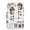 Brown Ivory, variant on Sweet Home Kitchen Towels Set of 4, Western Stars Bird Houses Country Vintage Absorbent Dish Towels for Kitchen, Microfiber Hand Towel, Quick Drying Tea Towel for Cleaning Decorative Dishcloths
