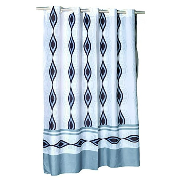 Royal Bath Easy On No Hooks Needed Extra Long (72" x 84") Fabric Shower