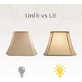 thumbnail image 3 of Designs Rectangle Cut Corner Lamp Shade - Beige - (5 x 6.5) x (8 x 12) x 10, 3 of 7