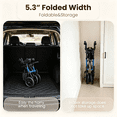 thumbnail image 6 of Arshin Foldable Rollator Walker with Seat for Seniors–450 lbs Heavy-Duty Support,Lightweight 19 lbs,10" All-Terrain Wheels for Indoor & Outdoor Use,Adjustable Handles,Compact Fold(Blue), 6 of 10