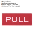 thumbnail image 4 of Uxcell Push Pull Door Sign Acrylic Self Adhesive Rectangle Sticker Red 8 Pack, 4 of 6