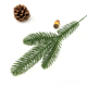 thumbnail image 5 of Accesorios de decoración de caja de regalo de guirnalda navideña de rama de aguja de pino de Navidad de simulación popular de Amazon, rama de pino tridimensional de tres tenedores de 25 cm, 5 of 6