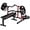 Red, variant on Memoryfield Chest Press Machine with Adjustable Flat Bench, Bench Press Rack for Home Gym with Independent Converging Arms, Strength Training Equipment, Black
