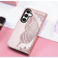 thumbnail image 6 of for Samsung Galaxy S23 FE Case Wallet,Women Butterfly Embossed PU Leather Flip Folio Cover Card Holder Slots Stand Wrist Strap Phone Case Wallet for Galaxy S23 FE 5G (Rose Gold), 6 of 14