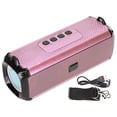 thumbnail image 1 of Altavoz portátil Bluetooth con luces RGB, altavoz inalámbrico con graves profundos para fiestas de viajes al aire libre, 1 of 8