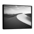 thumbnail image 2 of Designart "Monochrome Sand Dunes Snapshot IV" Desert Floater Framed Wall Art Living Room, 2 of 5