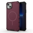 thumbnail image 1 of Funda para iPhone 15 Plus / 14 Plus [Compatible con MagSafe] Funda Protectora para Teléfono de Color Sólido con Airbag de Grado Militar, Rojo Vino, 1 of 6