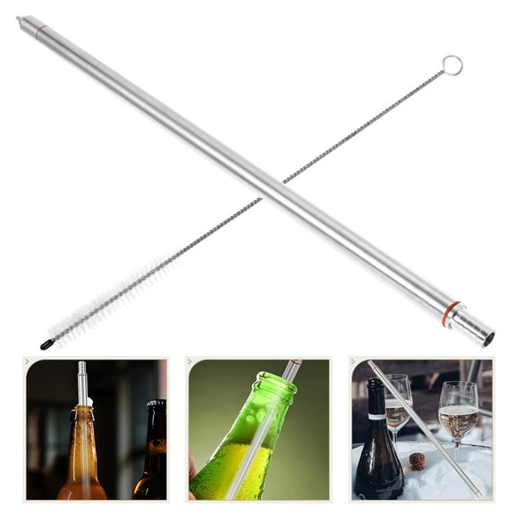 Stainless Steel Beer Bottle Filler - Auto-Shutoff Bottling Wand for Homebrew Wine & Beer Making