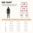 thumbnail image 3 of Fotbe Heartbeat Symbol Pattern Women's Pajama Pants,Sleepwear Pants,Pj Bottoms Drawstring And Pockets-3X-Large, 3 of 6