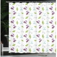 thumbnail image 4 of Ambesonne Golf Shower Curtain, Clubs Carts Ball Flag on Grass, 69"Wx75"L, Lime Green Purple, 4 of 5