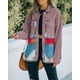 thumbnail image 3 of Chaqueta vaquera Retro de manga larga con bolsillo y solapa para mujer, chaqueta Retro holgada de lana con costuras vaqueras Vintage, novedad de 2023, 3 of 5