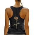 thumbnail image 4 of Fznquz Summer Tops for Women 2025 Trendy Crew Neck Sleeveless Racerback Black Casual Athletic Fashion Maternity Tank Top, 4 of 6