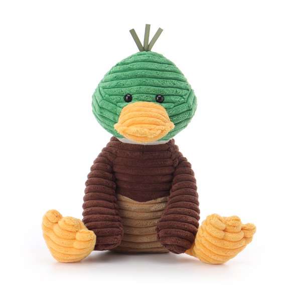 Apricot Lamb Corduroy Mallard Plush Toy for Kids 12 Inches