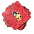 thumbnail image 2 of Carolines Treasures 8869FC Lady Bug on Red Foam Coaster Set of 4 3 1/2 x 3 1/2 multicolor, 2 of 3