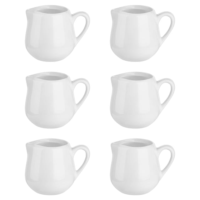 6 piezas de cerámica crema de cerámica salsa tazas de salsa pequeña tazones de condimentos de jarra
