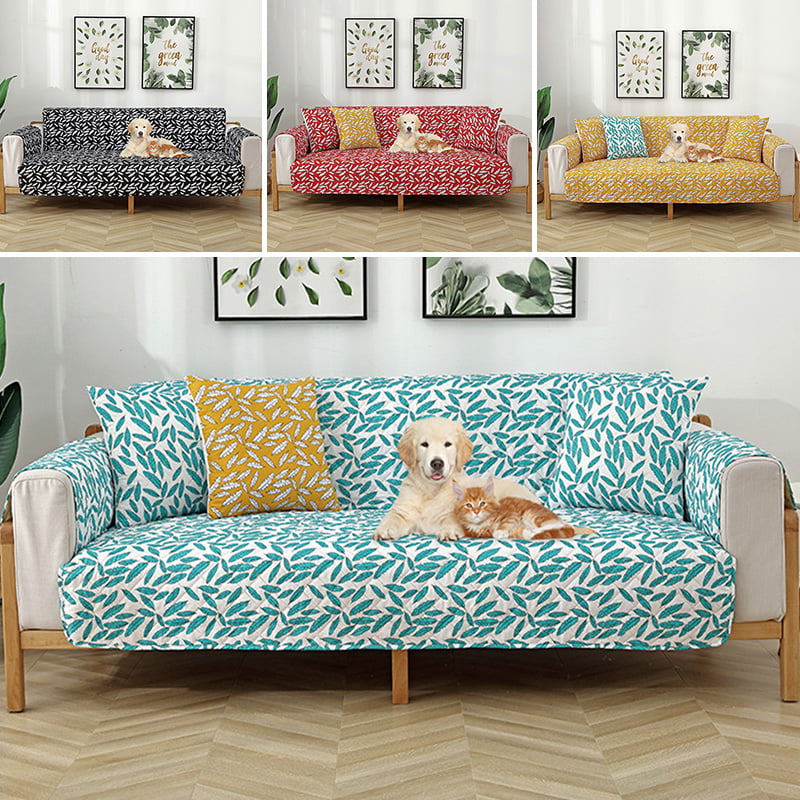 Details about   Quilted Sofa Slip Cover Reversible Throw Furniture Protector Pet Settee 
