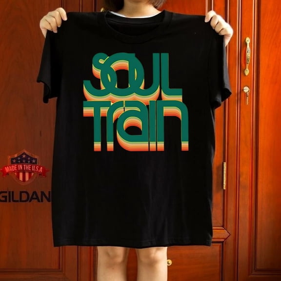 Soul Train Retro Green Color Inspired Music Vibes Gift Graphic Tee,for unisex up to 5XL