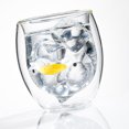 thumbnail image 2 of Coofit Glass Mug Double Layer Cat Bird Universal Coffee Mug Tea Mug Drinking Mug, 2 of 7