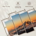 thumbnail image 3 of Elephant Stock Winter Cascade Range Wall Art - Horizontal Multi Panel Canvas - Bedroom Wall Decor - Nature Multi Panel - Orange And Blue Decor - 36" x 22", 3 of 4